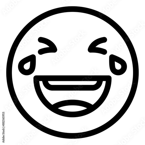 laughing face icon
