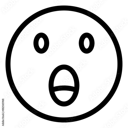 shocked face icon