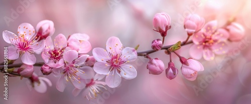 Soft pink flower, delicate and beautiful