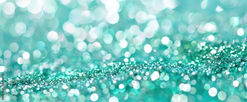 Teal, turquoise, and mint glitter sparkle for a Christmas celebration background Teal, turquoise, and mint glitter sparkle for a Christmas celebration background