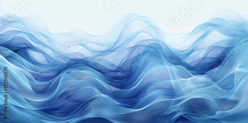 Abstract Blue Aqua Teal Ocean Waves Watercolor Texture Water Wave Art Illustration Background Graphic Resource