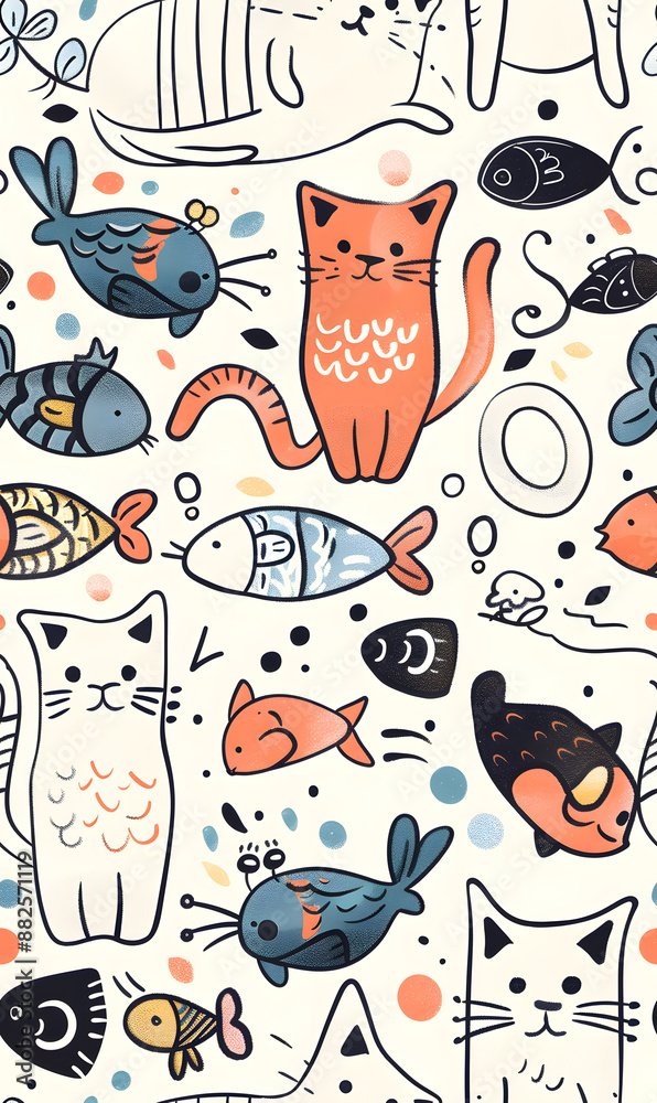 cartoon 2d illustrator doodle pattern, cute pattern in graphic seamless pattern cartoon 2d illustrator doodle pattern, cute pattern in graphic seamless pattern