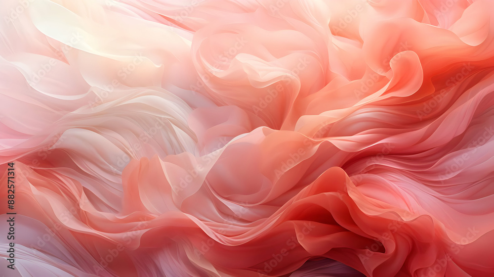 Abstract Background of Pink and White Flowing Fabric Abstract Background of Pink and White Flowing Fabric