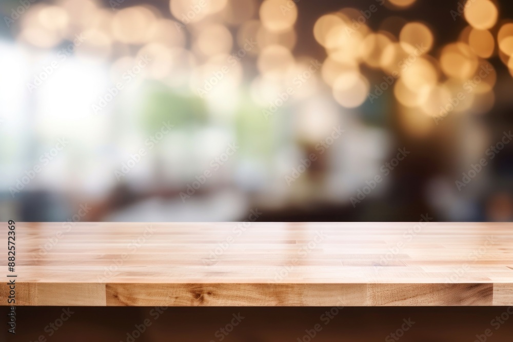 Wood table top backgrounds architecture illuminated.