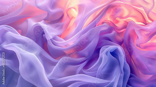 Purple and Pink Sheer Fabric Abstract Background