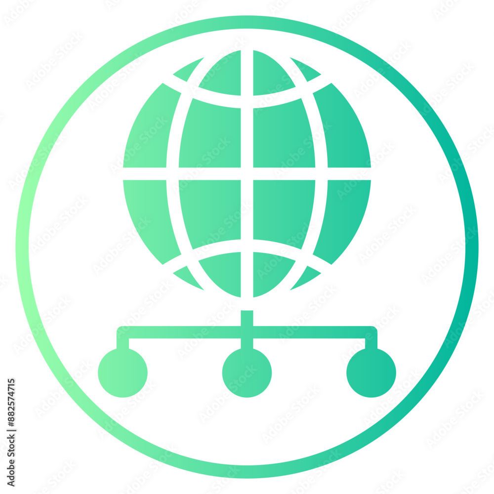 worldwide gradient icon worldwide gradient icon