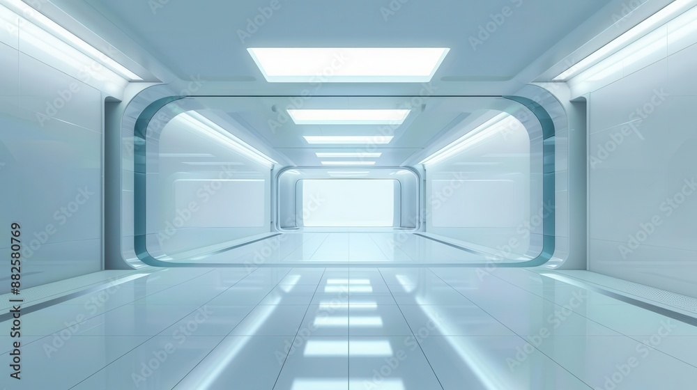 Futuristic architectural design, elegant decor, flat design illustration Futuristic architectural design, elegant decor, flat design illustration