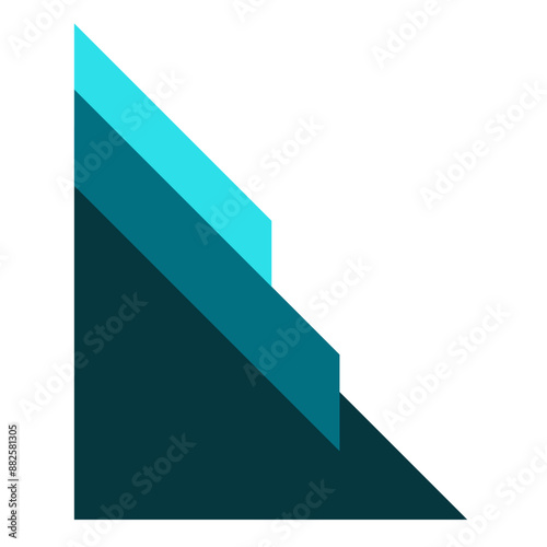 Free Download Blue Corner Shape - GFXLoad