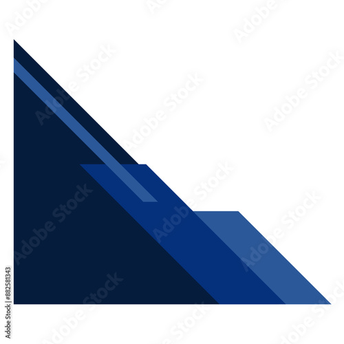 Blue Corner Shape