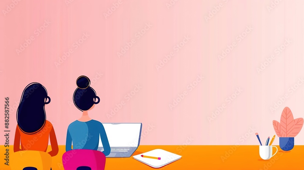Tech startup brainstorming session, pastel tones, overhead view, minimalist background with copy space isolated on soft plain pastel solid background Tech startup brainstorming session, pastel tones, overhead view, minimalist background with copy space isolated on soft plain pastel solid background