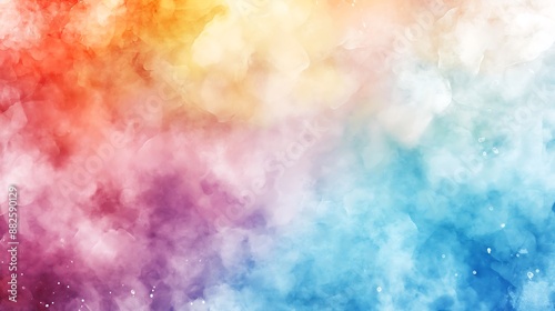 Various watercolor textures, bright colors