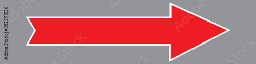 Long arrow vector icon.  horizontal double arrow. Vector 10 Eps.