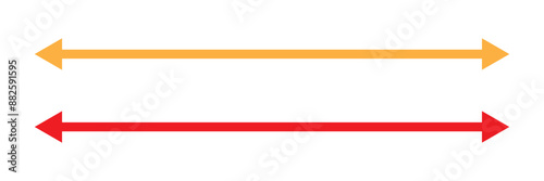 Long arrow vector icon.  horizontal double arrow. Vector 10 Eps.