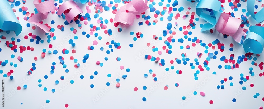 Birthday confetti isolated on a pristine white background Birthday confetti isolated on a pristine white background