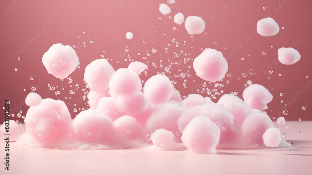 Romantic Pink Tulips and Rose Petals in Water Romantic Pink Tulips and Rose Petals in Water