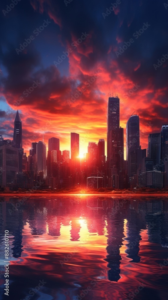 Fototapeta premium Cityscape architecture landscape outdoors.