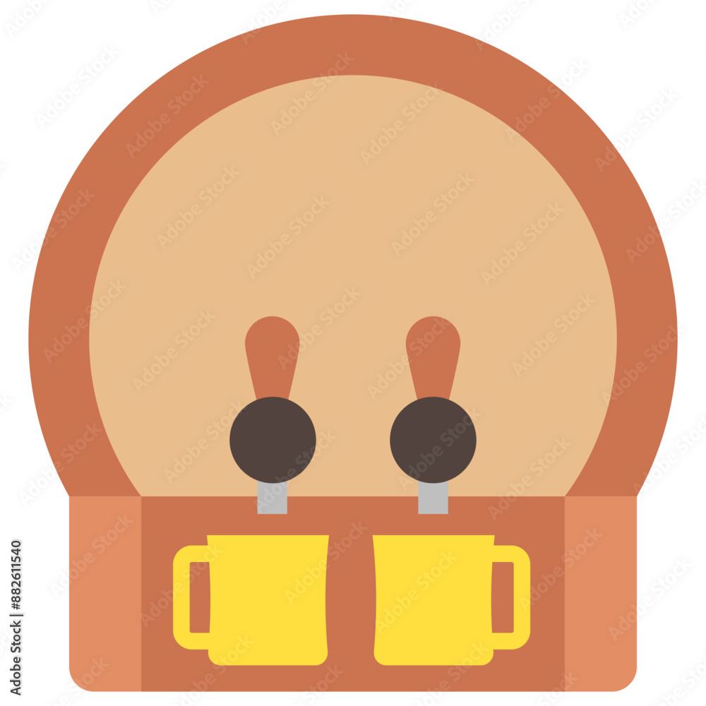 Beer Tap multi color icon, related to oktoberfest, German traditional theme. use for UI or UX kit, app and web development. Beer Tap multi color icon, related to oktoberfest, German traditional theme. use for UI or UX kit, app and web development.