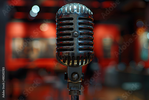 Close-Up of a Microphone