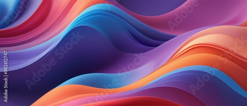 Vibrant and dynamic colorful abstract waves showcasing a blend of intense gradients and fluid motion. Perfect for modern and futuristic design concepts.