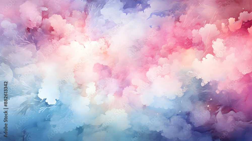 Abstract Watercolor Cloud Background
