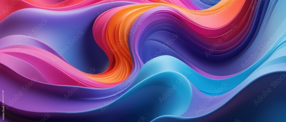 Vibrant and dynamic colorful abstract waves showcasing a blend of intense gradients and fluid motion. Perfect for modern and futuristic design concepts. Vibrant and dynamic colorful abstract waves showcasing a blend of intense gradients and fluid motion. Perfect for modern and futuristic design concepts.