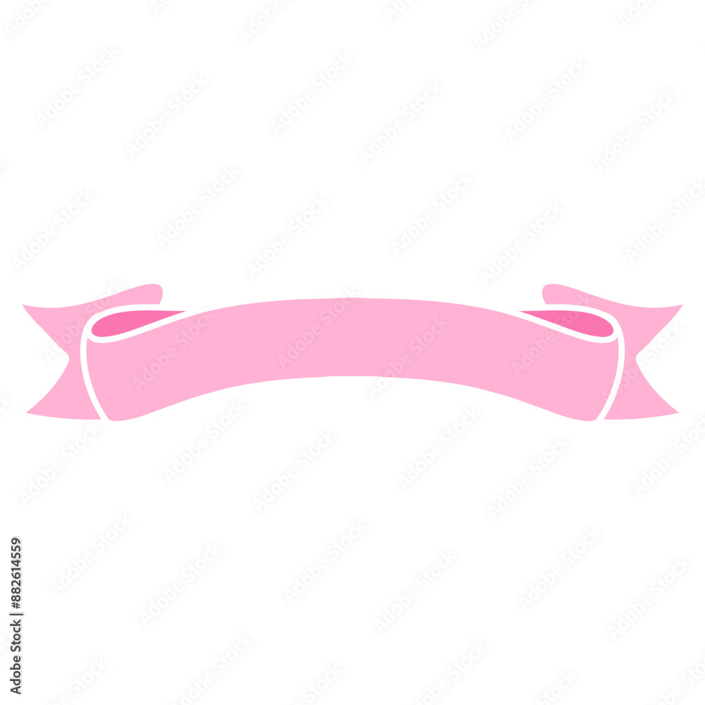 pink ribbon banner icon pink ribbon banner icon