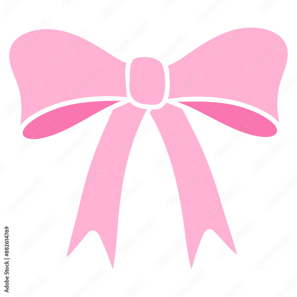 pink ribbon bow vector icon pink ribbon bow vector icon