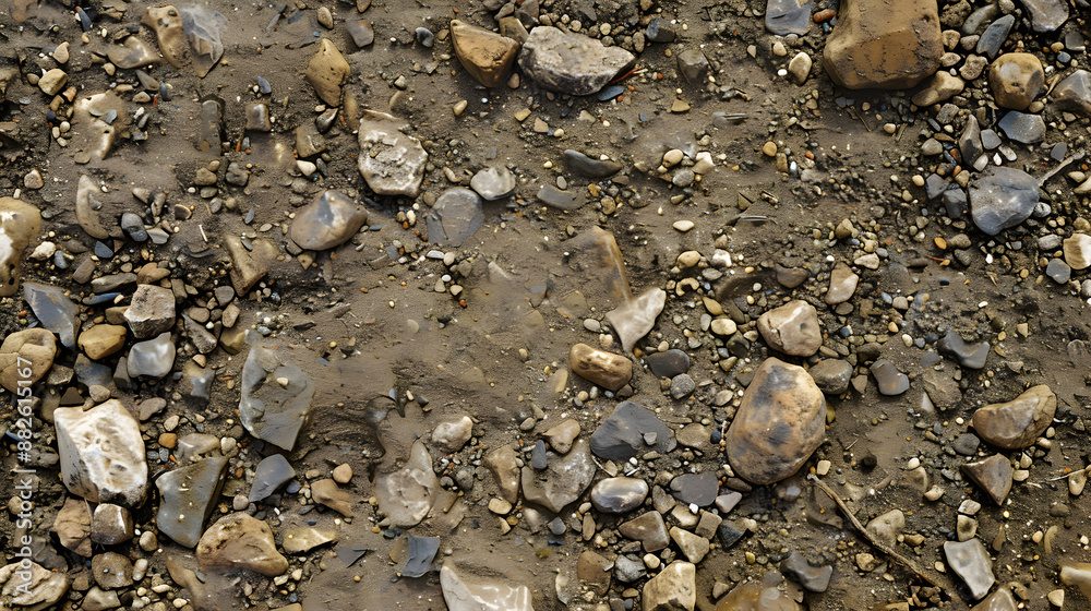 Sand and gravel ground Sand and gravel ground