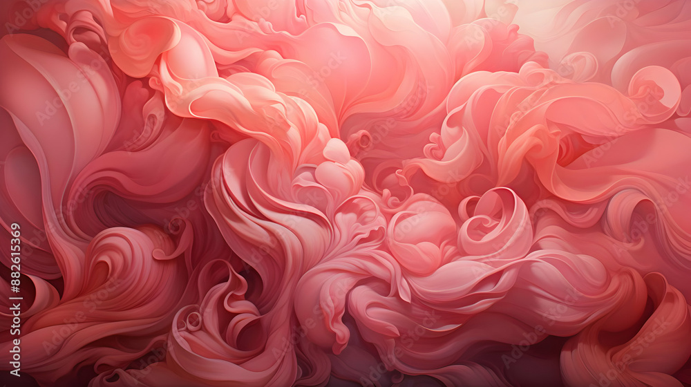 Abstract Pink Swirls Illustration Abstract Pink Swirls Illustration