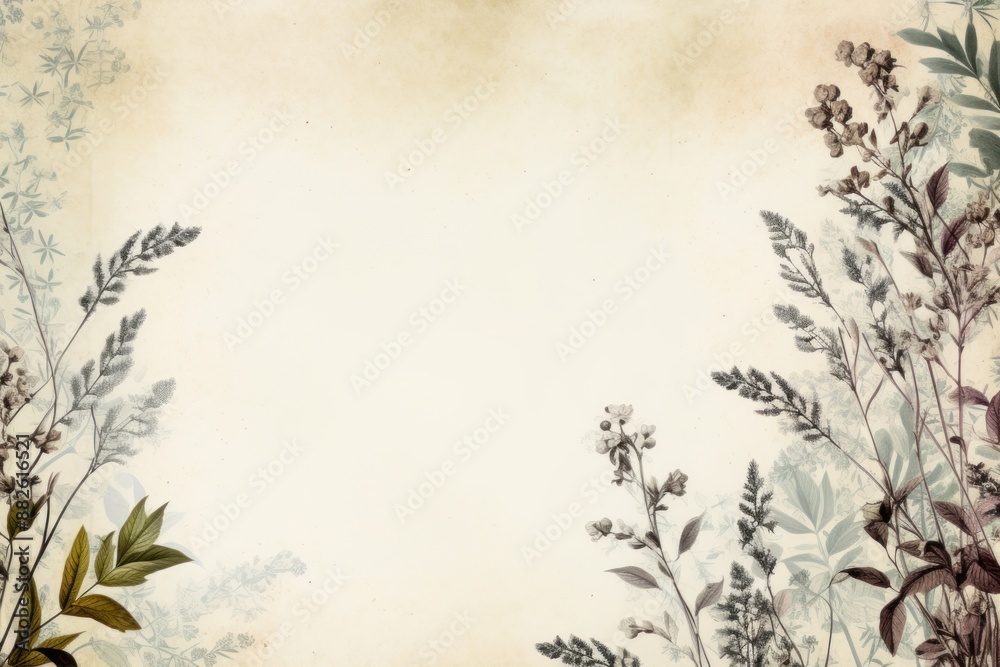 custom made wallpaper toronto digitalSpring garden border herbs backgrounds pattern.