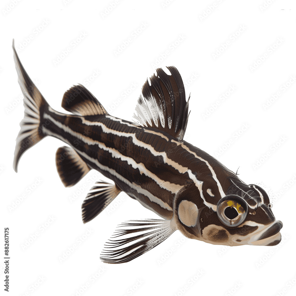 Zebra Shovelnose Catfish isolate white background PNG Zebra Shovelnose Catfish isolate white background PNG