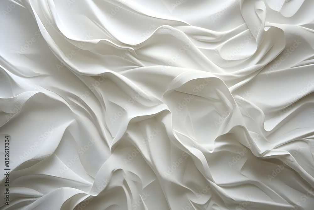 White Abstract 3D Fabric Texture Background White Abstract 3D Fabric Texture Background