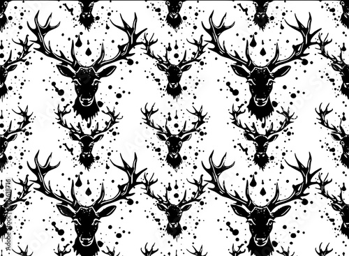 pattern design for laser tumbler, tumbler wrap 40 oz, from deer