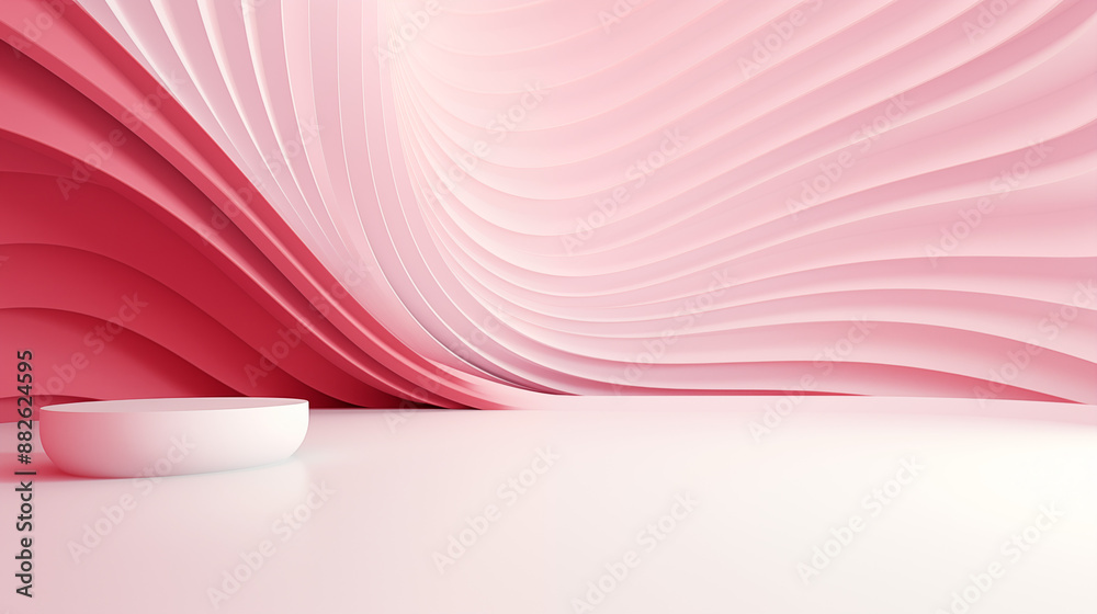 abstract 3d interior scene with pink and red background color. abstract 3d interior scene with pink and red background color.