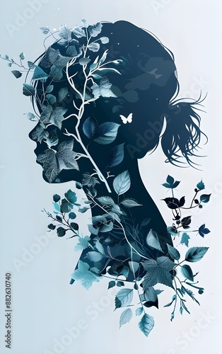 Plain and simple vector art about nature