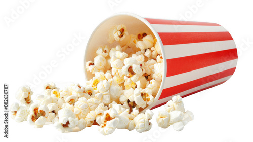 popcorn isolated on transparent background