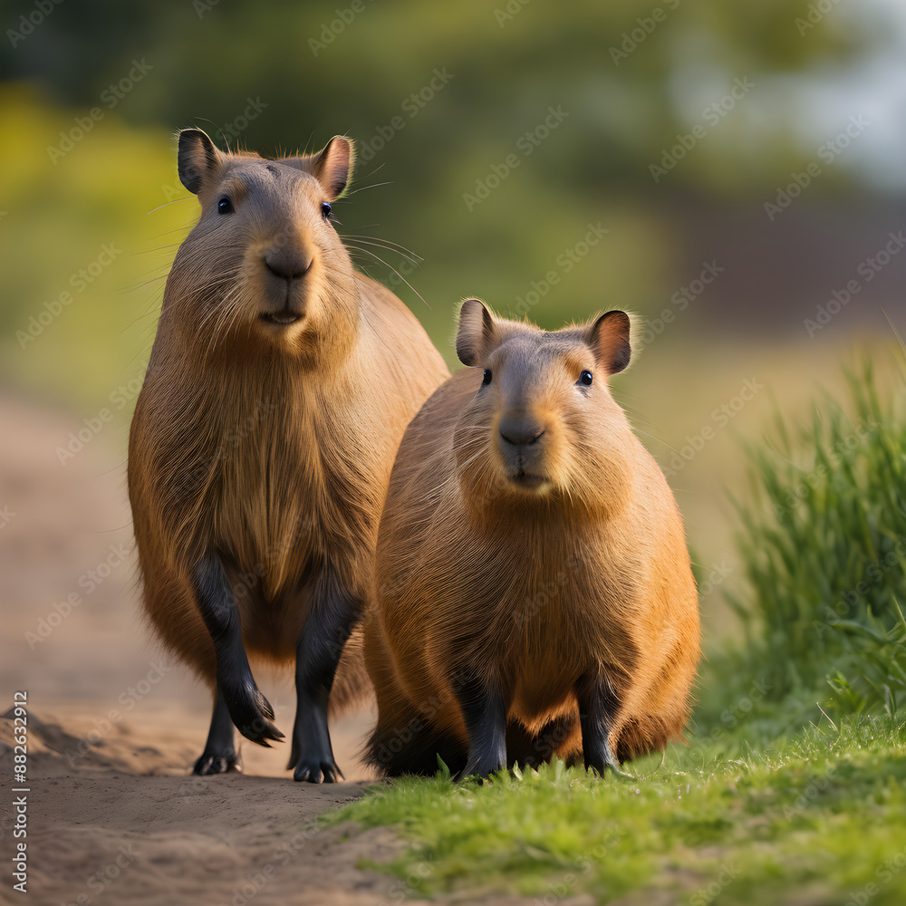 capybara isolated on background