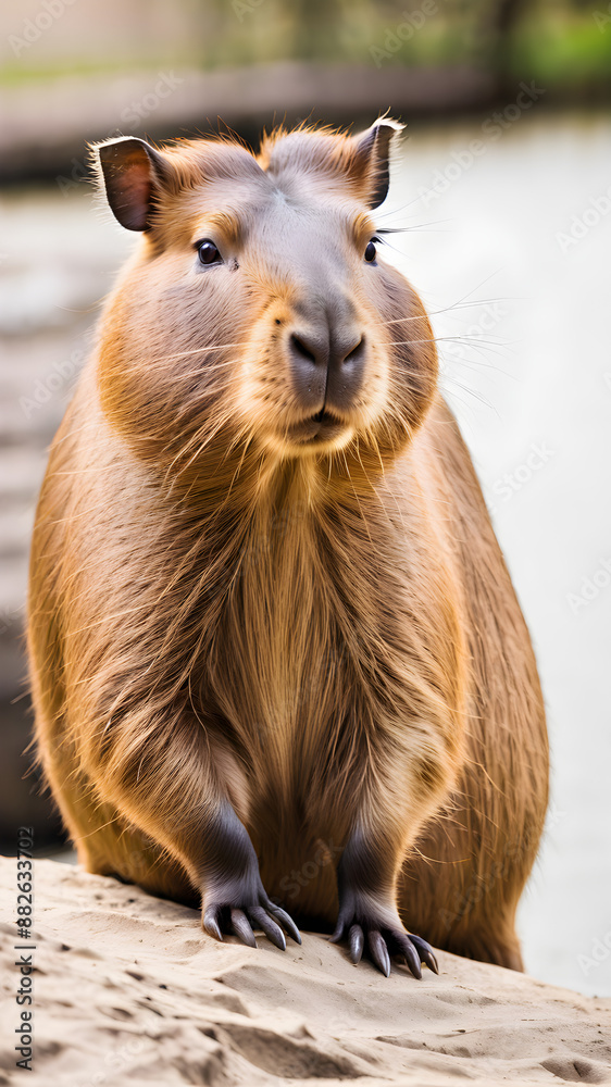capybara isolated on background