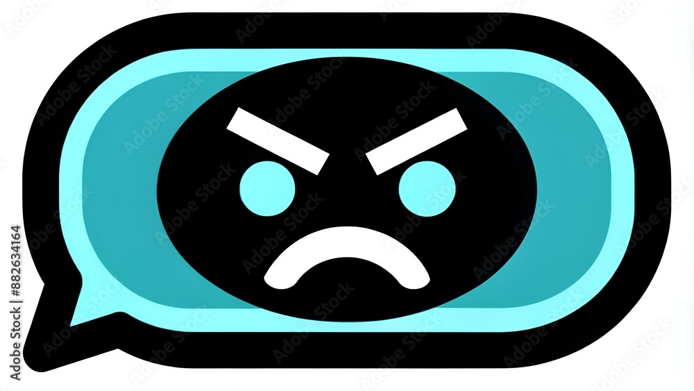 SWEARWORDS Speech Bubble Icon (angry impolite reaction abusive) SWEARWORDS Speech Bubble Icon (angry impolite reaction abusive)