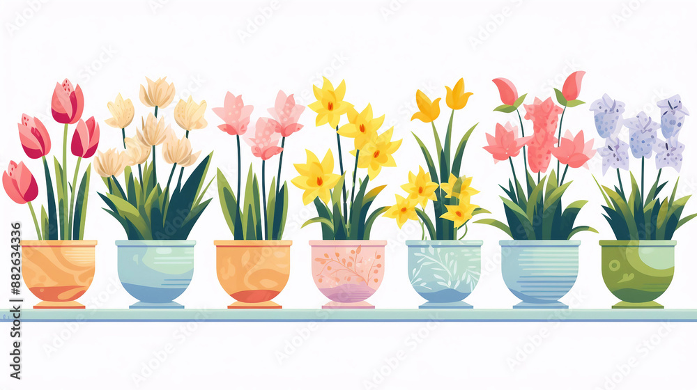 tulips in vases tulips in vases