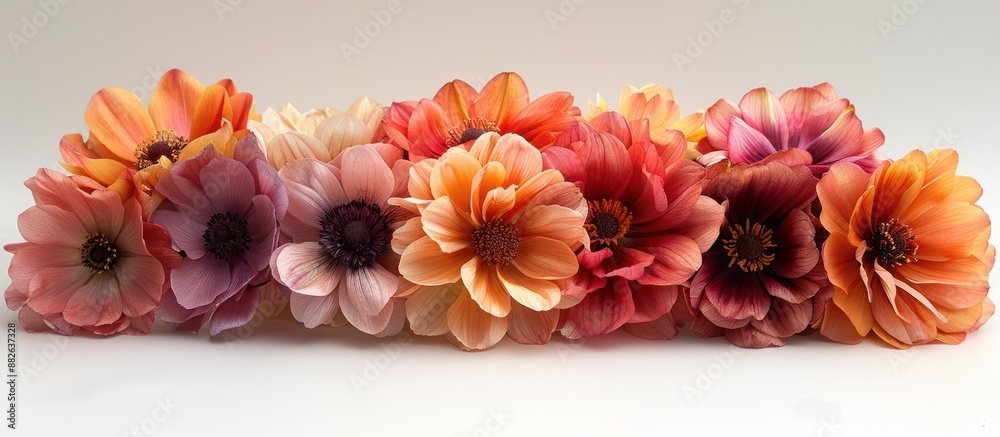 Vibrant Bouquet of Orange, Pink, and Red Flowers Vibrant Bouquet of Orange, Pink, and Red Flowers