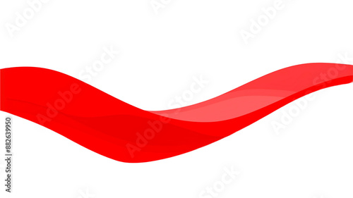 Streamlined red texture background is transparent