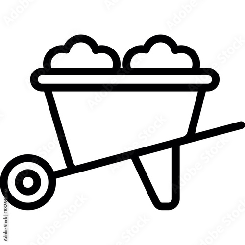 Wheelbarrow Icon
