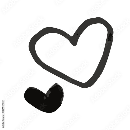 heart isolated on white