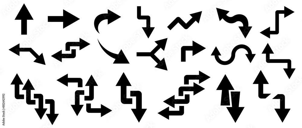 Arrows icon collection.Arrows symbols set. Vector
Arrows icon collection.Arrows symbols set. Vector