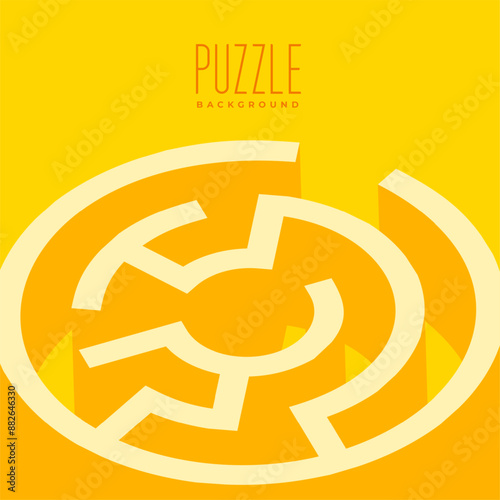 solve the mystery of abstract maze puzzle background in 3d style