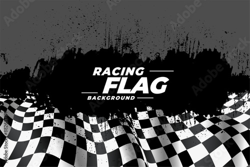 grungy style rally flag background for motor or auto sport
