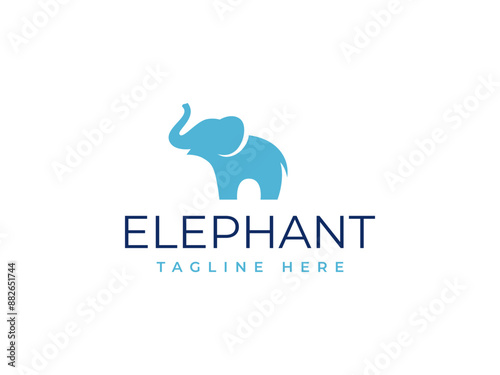 elephant logo vector illustration. logo templates