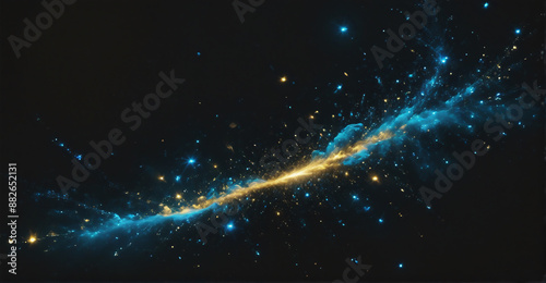 A stunning cosmic backdrop featuring a rich array of twinkling stars against a dark, expansive night sky, creating an ethereal and mesmerizing scene
