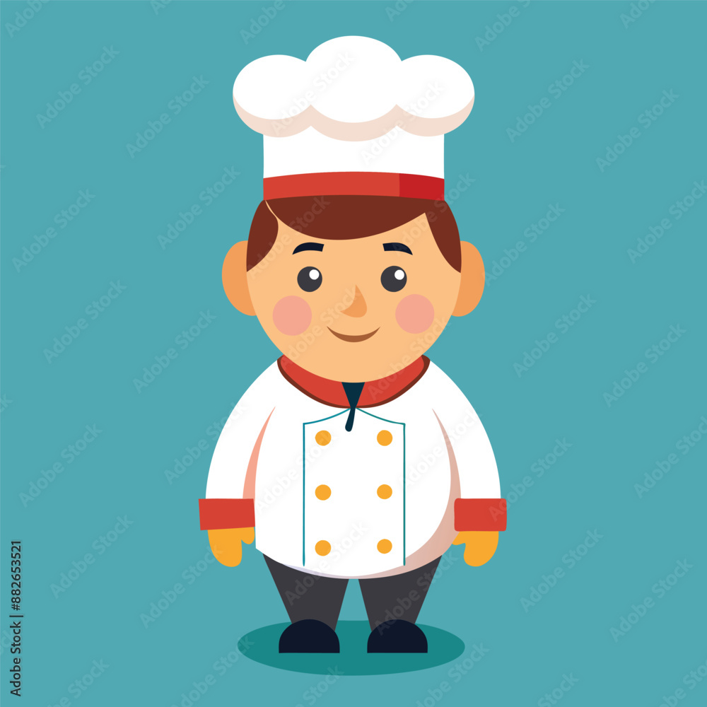 a chef character vector illustration a chef character vector illustration